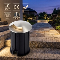Lumière LED encastrée au sol CE, IP67, 12V, RGB, changement de couleur automatique, acier inoxydable, 5000K, lampe encastrée pour allée extérieure