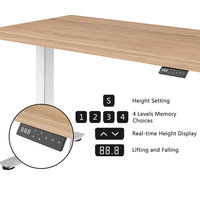 Mobilier commercial haut de gamme Mobilier de bureau au design moderne unique Bureau de direction en acier inoxydable Bureau réglable en hauteur
