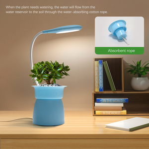 10 niveaux de gradation <span class=keywords><strong>charge</strong></span> USB 10W élèvent des outils de jardinage légers ensembles de plantes d'intérieur minuterie led planteur de bureau également comme veilleuse - Product Image 5