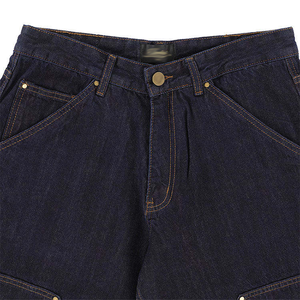 Wholesale Custom Logo Raw Denim <b>Jeans</b> <b>Men</b> Plus Size Loose Patch Double Knee <b>Jeans</b> Fashion Skate Casual Baggy <b>Carpenter</b> <b>Jeans</b> - Product Image 5