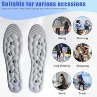 Semelles Magnétiques pour Chaussures Technologie 4D Cloud PU EVA Soutien de la Voûte Plantaire Orthopédique Soulagement de la Douleur Absorption des Chocs Mousse à Mémoire de Forme