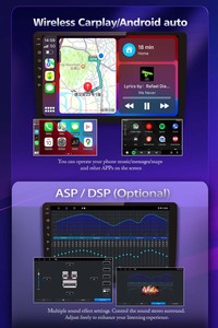 <span class=keywords><strong>Android</strong></span> 15 4 + 64 ГБ сенсорный экран 9 дюймов универсальная приборная панель навигация GPS Радио Аудио BT WIFI Carplay ASP автомобильный экран - Product Image 2