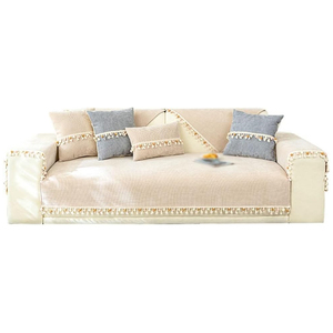 Inthetrend SJY-250624-07 Luxury Modern L Shape <b>Sofa</b> <b>Cover</b> Plant Pattern Chenille Non-Slip Anti-static Sustainable <b>Sofa</b> - Product Image 1