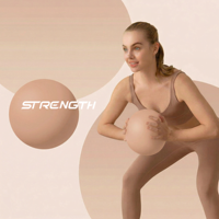 Ensemble cadeau de fitness avec ballon de Pilates, anneaux de résistance et pochette de transport