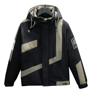 Abrigo de plumón para hombre, nuevo, informal, cálido, a prueba de viento, con capucha, diseño suave, cómodo, transpirable, estilo holgado, con cremallera, para el frío. - Product Image 1