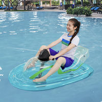 Jet ski gonflable électrique à pulvérisation d'eau, nouveau style, personnalisé OEM, pour parc aquatique et piscine, en PVC, 140 cm