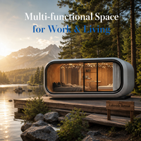 Maison préfabriquée de luxe, Cabine Apple, Capsule spatiale, Maison mobile modulaire, Mini-maison extérieure, Villa de villégiature, Usine de vente en gros