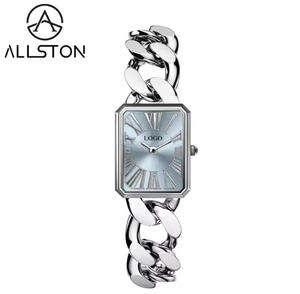 Montres pour femmes de luxe de marque privée populaires et personnalisées, étanches, en acier inoxydable, bracelet, montres pour femmes actuelles, petit cadran, design gratuit - Product Image 1