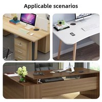 YSEO – Cache-câbles de bureau en plastique ABS, passe-câbles pour ordinateur, boîte de gestion des câbles de bureau, design moderne et minimaliste