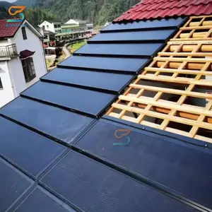 2023 Sangobuild सौर फोटोवोल्टिक छत टाइल फ्लैट 90w उच्च गुणवत्ता वाले बायोपीवी सौर पैनल निर्माण समाधान