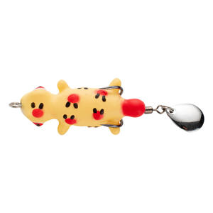 Señuelo <span class=keywords><strong>de</strong></span> Pesca Artificial Suave FUN Thailand Wind Luya Far Thunder Frog, 4.5cm/5.2g, Mini <span class=keywords><strong>Sapo</strong></span> Negro <span class=keywords><strong>de</strong></span> Acero Inoxidable con Doble Anzuelo y Sonido - Product Image 6