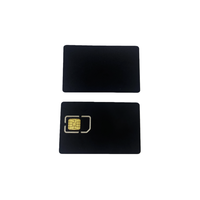 Tarjeta SIM de Alta Seguridad con Superficie Negra, Tarjeta Java Jcop J3R110 J3R150 J3R180, Doble Interfaz, EMV SecID, Tarjeta con CPU