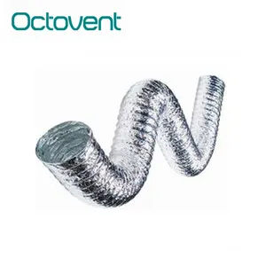 Tuyau flexible en aluminium de conduit de ventilation d'air de système de CVC