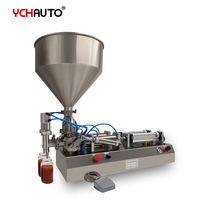 Nouvelle machine de remplissage semi-automatique à double tête pour pâtes et crèmes, avec cadre en acier inoxydable, pour l'e-commerce
