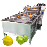Aspergesla Wassen En Reinigen Branding Ozonbellen Fruit Wasmachine Industriële In Blokjes Gesneden Groenten Wasdroogmachine Op Maat
