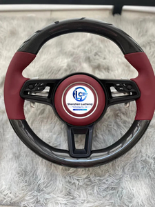 Volante de Fibra de Carbono Estilo Fábrica con Cuero Nappa de Grano Completo para <span class=keywords><strong>Porsche</strong></span> Carrera 4 GTS Coupé <span class=keywords><strong>Cabrio</strong></span> - Product Image 4