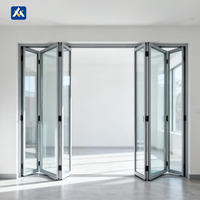 Porte pliante moderne en aluminium de qualité export, insonorisée, pour ferme, bâtiment commercial, balcon, véranda