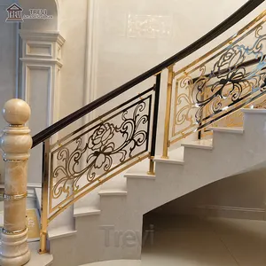 आधुनिक डिज़ाइन अनुकूलित सजावट बलस्टर इनडोर आयरन सीढ़ी रेलिंग