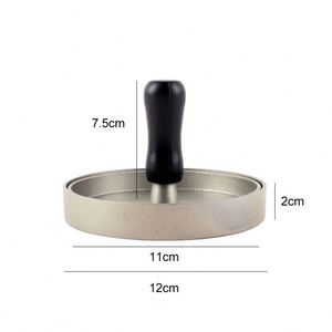 Presse à Hamburger Ronde de Haute Qualité en Alliage Métallique – Moule de Cuisine pour Viande de Bœuf et Burgers Grillés - Product Image 4