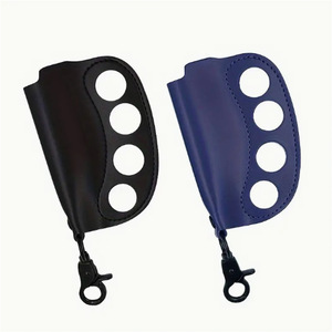 Nouveautés Offres Spéciales Étui à Briquet Simple en Cuir Noir avec Logo Personnalisé - Product Image 4