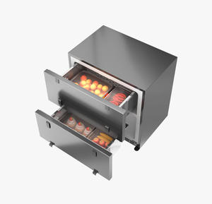 Congélateur électrique sans givre 122L à faible bruit, intégré, à installer sur un comptoir en métal, réfrigérateur de table - Product Image 5