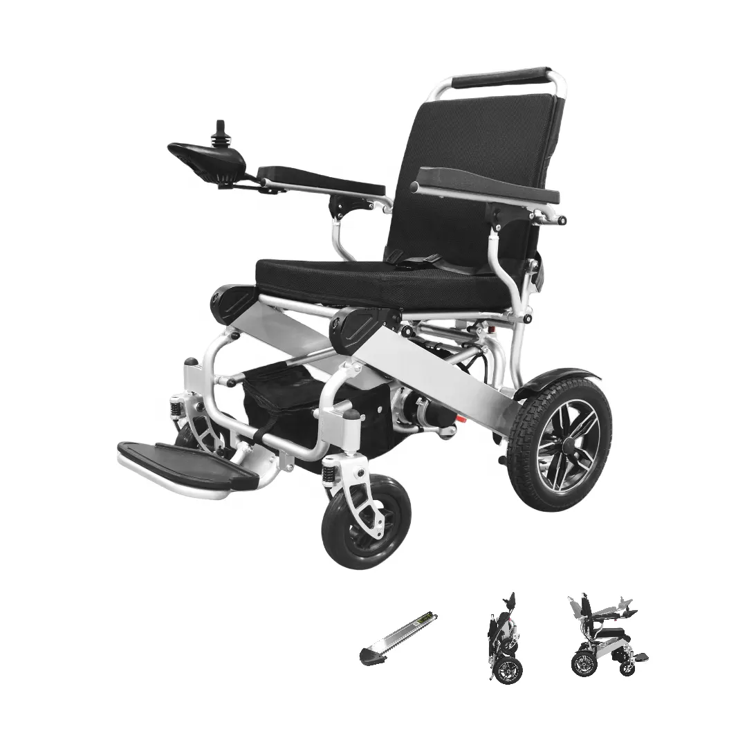 Kairui 의료 장비 편안하고 안정적인 전동 휠체어 장애인 접이식 전동 의자