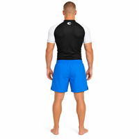 Ensemble de compression No-Gi Jiu-Jitsu à séchage rapide : Rashguard et short à coutures renforcées pour le BJJ et le grappling