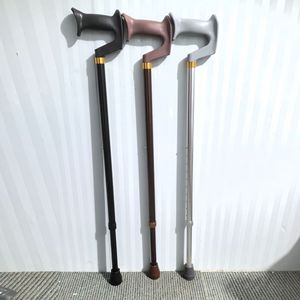Bastón telescópico de aleación de aluminio, altura ajustable, antideslizante, para apoyo en senderismo para personas mayores - Product Image 2
