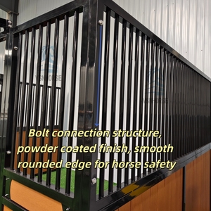 Panneaux modulaires portables <span class=keywords><strong>en</strong></span> bambou <span class=keywords><strong>pour</strong></span> boxes à <span class=keywords><strong>chevaux</strong></span>, écuries préfabriquées avec toit, équipement d'écurie extérieure <span class=keywords><strong>pour</strong></span> ferme - Product Image 2