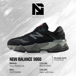 Zapatillas New Balance 9060 Gs Black Castlerock Modernas y Transpirables para Niños Grandes - Product Image 6