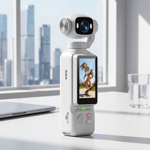 กล้องพกพาแบบพลิกแนวตั้งแนวนอน 1080P 24MP หน้าจอสัมผัส 2 นิ้ว 180 องศา เลนส์หมุนได้สำหรับ TikTok บันทึกวิดีโอ 1080P ถ่ายภาพ 24MP - Product Image 1