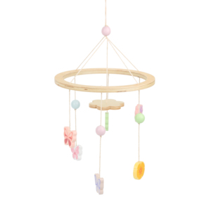 <strong>Wholesale</strong> Wooden Baby <strong>Crib</strong> Decoration Mobile Wooden Frame Hanging Toy - Product Image 2