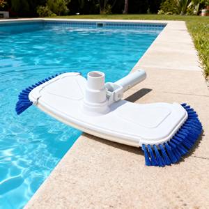 Blauer und weißer langlebiger Vakuum kopf Schwimmbad Reinigen Sie den ovalen Vakuum kopf - Product Image 1