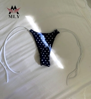 MLY Nieuwe Zomerstrand Bikini Polka Dot Print Bikini Bandjes Sexy Zwarte Retro Polka Dot Badpak Nieuwe Mode Gesplitste Badpak