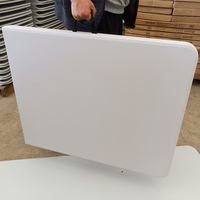 Ensembles de table et de chaises de pique-nique pliantes blanches de 72 pouces 6 pieds pliables en deux pour l'extérieur