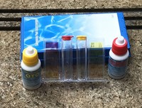 Kit de test chimique d'eau de piscine, 2 voies, pour le chlore et PH