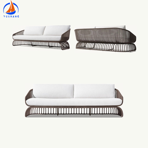 Luxe 7 pièces <span class=keywords><strong>demi</strong></span>-cercle pe rotin patio ensemble tissage chauffage sectionnel coin canapé <span class=keywords><strong>rond</strong></span> patio <span class=keywords><strong>salon</strong></span> - Product Image 1