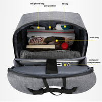 Sacs à Dos Garçons Filles Grande Capacité avec Logo Personnalisé, Sacs Scolaires Étudiants Collège, Sacs à Dos Étanche pour Ordinateur Portable avec Port USB