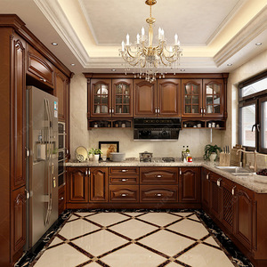 Gabinetes de Cocina Modulares Modernos con Acabado en Losa, Tiradores de Aluminio, Tamaño y Color Personalizables, Diseño de Esquina y Pared - Product Image 5