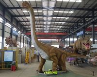 Modèle de dinosaure artificiel Brachiosaurus animatronique de 10 m pour la décoration de salles de jeux publiques, parcs intérieurs/extérieurs et centres commerciaux