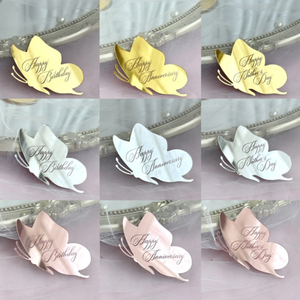 Bow acrylique décoration de gâteau gâteau topper je t'aime <span class=keywords><strong>maman</strong></span>/<span class=keywords><strong>joyeux</strong></span> <span class=keywords><strong>anniversaire</strong></span> coloré cupcakes cake topper - Product Image 2