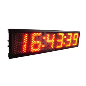 Hangzhou Honghao Electronic Großhandel große Anzeige 4-stellige 6-Zoll-Punktmatrix-LED-Digital-Timer-Uhr