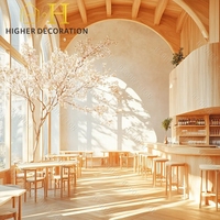 Conception de comptoir de bar de restaurant haut de gamme personnalisée Tables et chaises de meubles de restaurant de haute qualité pour la décoration de restaurant