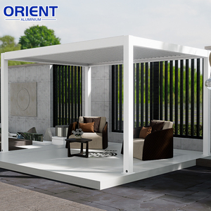 <span class=keywords><strong>Pergola</strong></span> motorisée à <span class=keywords><strong>lames</strong></span> en aluminium pour jardin, terrasse et extérieur - Product Image 4