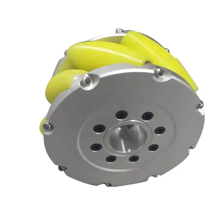Industrial Material Handling Robot Aluminum Alloy CNC Mecanum Wheel Heavy Duty with 4500kg payload 355mm/14 inches Wheel