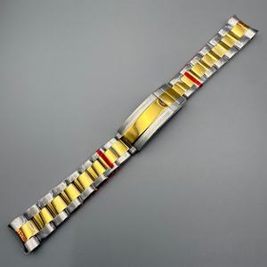 Bracelet en acier inoxydable massif de 20 mm, fermoir pliant, étanche, accessoire de montre pour homme, logo personnalisé OEM, vente en gros - Product Image 2