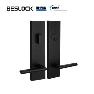 미국 표준형 현관문 잠금 세트, 고강도 아연 합금 손잡이 및 데드볼트 세트 (외부 도어용) - Product Image 1