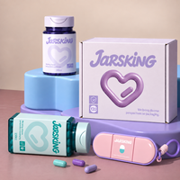 Flacon de rangement pour comprimés et capsules, en plastique, avec logo personnalisé, toucher doux, 120 compartiments, 100CC 150CC, avec couvercle à clapet, pour compléments alimentaires
