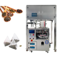Pirâmide triangular ultrassônico automático, saco de chá de seda de nylon não-tecido, máquina de embalagem de papel