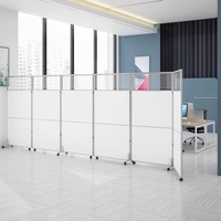 Nouvelle conception de mobilier de bureau commercial, cloisons de séparation mobiles sur roulettes, cloisons de séparation